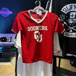 Kids Red Sooners Mesh Jersey